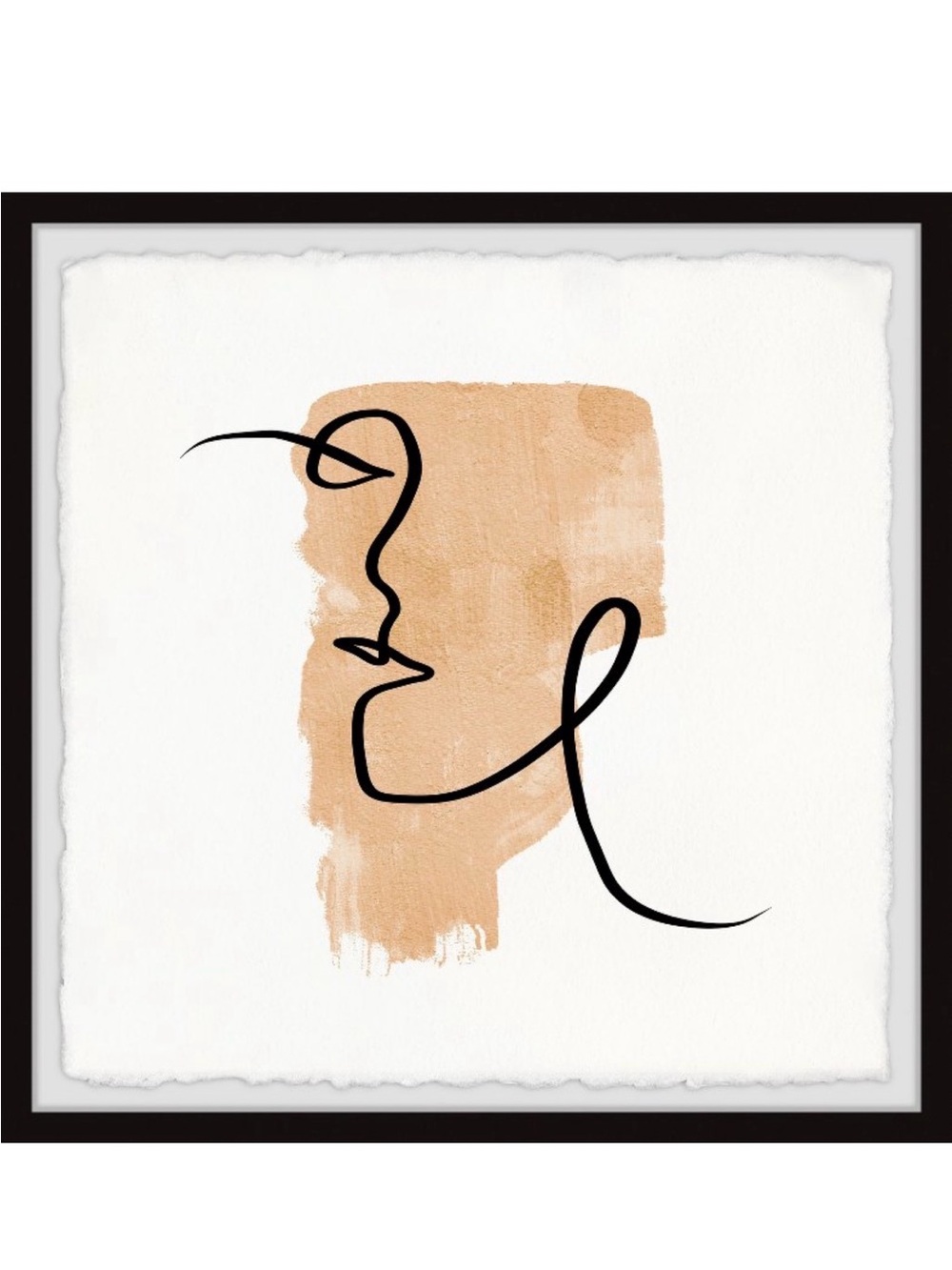 Random Line by Marmont - Framed Abstract Art - 11.5 x 11.5